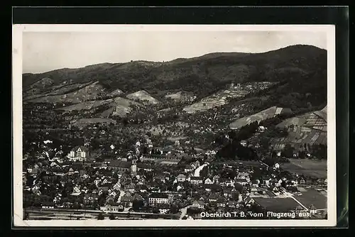 AK Oberkirch i. B., Gesamtansicht vom Flugzeug aus