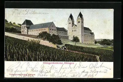 AK Eibingen, Ansicht vom Hildegardiskloster