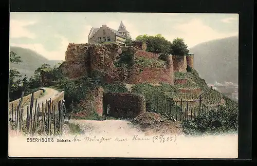 AK Ebernburg, Anblick von der Südseite