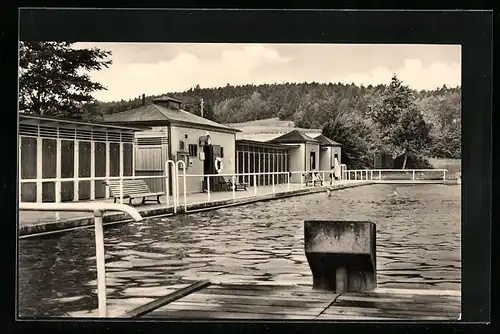 AK Neustadt /Orla, Ansicht vom Sommerbad