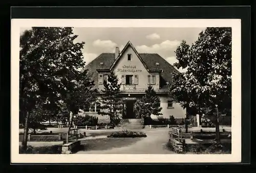 AK Langenhessen b. Werdau, HO-Gaststätte Seehaus Koberbachtalsperre