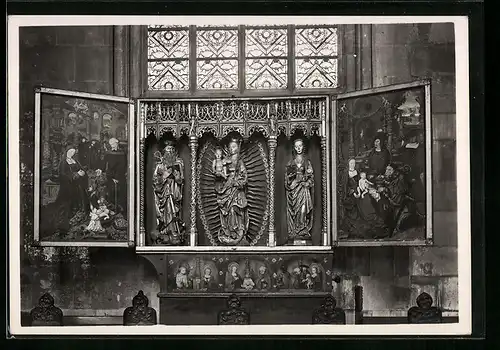 Foto-AK Deutscher Kunstverlag, Nr. 46: Soest, S. Maria zur Wiese, Altar um 1520