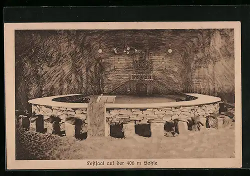 AK Stassfurt, Staatliches Salzwerk, Berlepsch-Maybach Schachtanlage, Festsaal