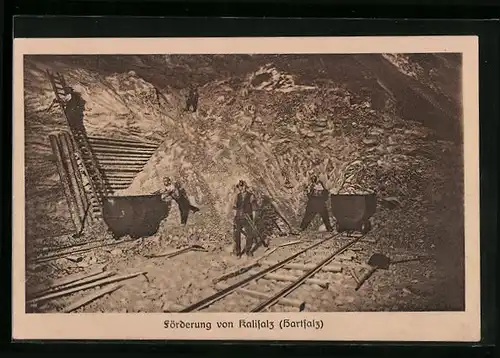 AK Stassfurt, Staatliches Salzwerk, Berlepsch-Maybach Schachtanlage, Förderung von Kalisalz Hartsalz