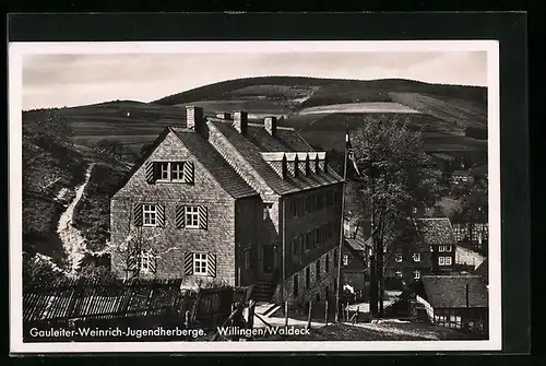 AK Willingen /Waldeck, Gauleiter-Weinrich-Jugendherberge mit 