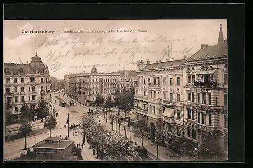 AK Berlin-Charlottenburg, Joachimsthaler Strasse, Ecke Kurfürstendamm