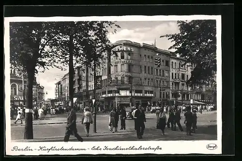 AK Berlin-Charlottenburg, Kurfürstendamm Ecke Joachimsthalerstrasse