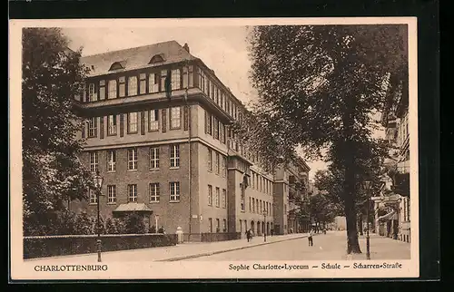 AK Charlottenburg, Sophie Charlotte-Lyceum, Schule, Scharren-Strasse