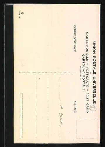 AK Milano, Via Dante, Strassenbahn