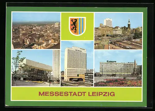 AK Leipzig, Friedrich-Engels-Platz, Hotel Merkur, Interhotel Am Ring