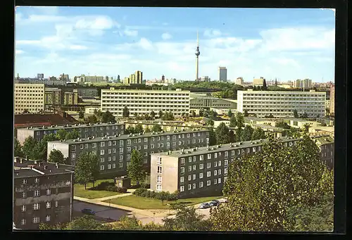 AK Berlin, Blick vom Volkspark Prenzlauer Berg
