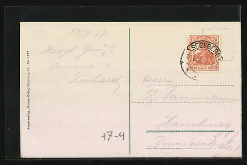 AK Solbad Segeberg, Arbeiter im Steinbruch am Kalkberg