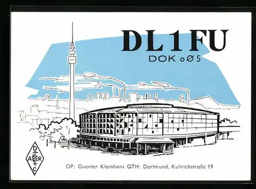 AK Dortmund, Ortsansicht, Radiofrequenz DL 1 FU