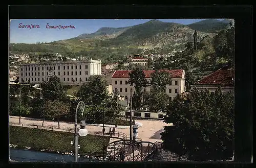 AK Sarajevo, Cumurijapartie aus der Vogelschau