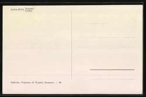 AK Sarajevo, Marktszene in Carsija