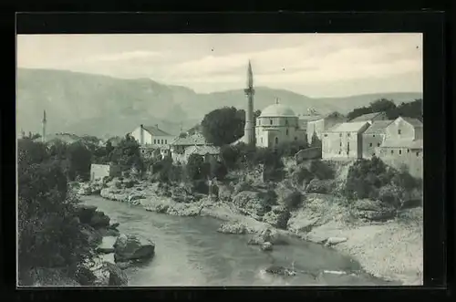 AK Mostar, Teilansicht mit Neretva