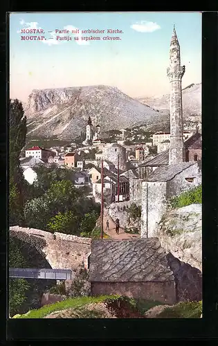 AK Mostar, Partie mit serbischer Kirche