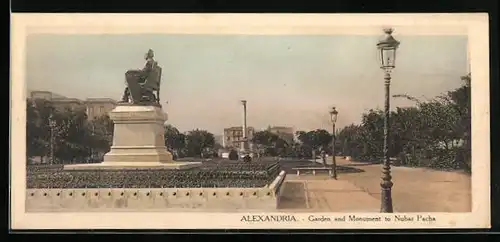 Mini-AK Alexandria, Garden and Monument to Nubar Pacha