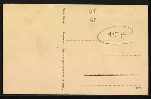 AK Gustavsburg, Teilansicht der Ortschaft