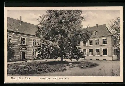 AK Neustadt a. Rbge., Landratsamt und Kreissparkasse