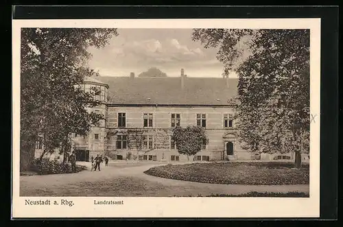 AK Neustadt a. Rbg., Ansicht vom Landratsamt