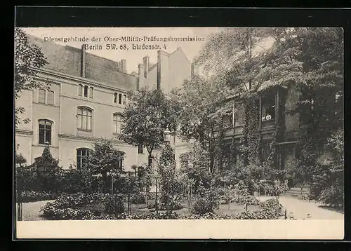 AK Berlin-Kreuzberg, Dienstgebäude der Ober-Militär-Prüfungskommission, Berlin SW. 68, Lindenstrasse 4