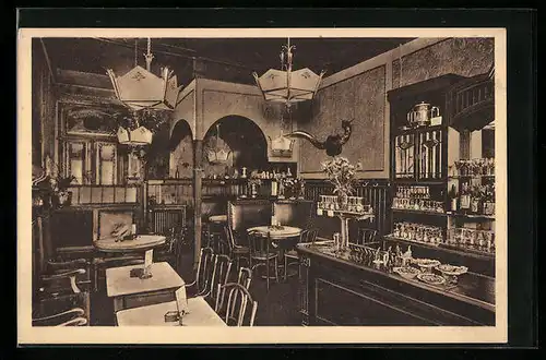 AK Hamburg-Neustadt, Moravia-Bierstube, Inh.: Hugo Stich, Gänsemarkt 13