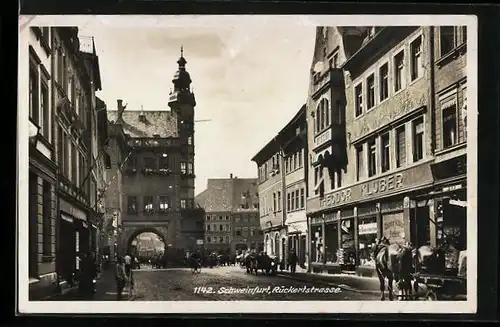 AK Schweinfurt, Partie in der Rückertstrasse