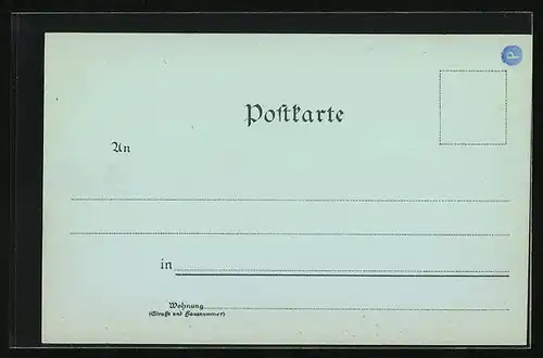 Lithographie Königswinter, Restaurant Drachenfels