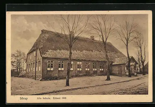 AK Sörup, Alte Schule, Erbaut 1838