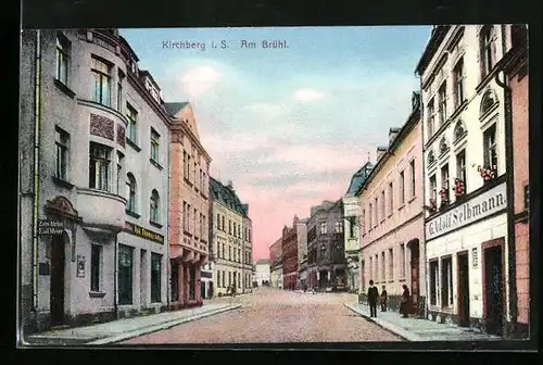 AK Kirchberg i.S., Strasse am Brühl