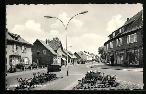 AK Rethem /Aller, Blick in die Langestrasse