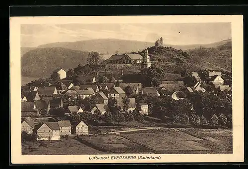 AK Eversberg /Sauerland, Teilansicht mit Kirche