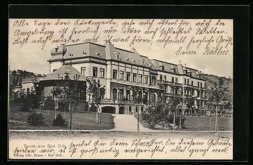 AK Bad Orb, Blick auf das Kurhaus