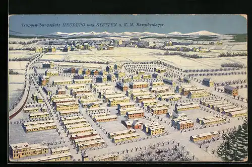 AK Stetten /Truppenübungsplatz, K.M. Barackenlager