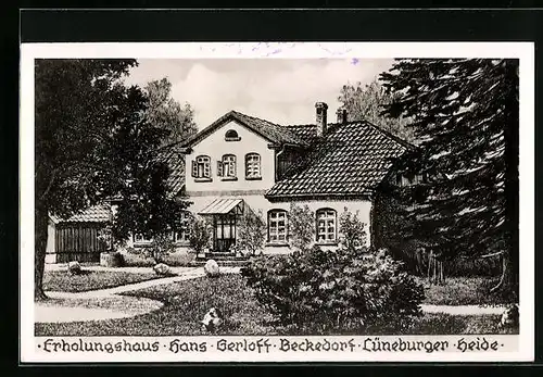 AK Beckedorf /Lüneburger Heide, Erholungshaus Hans Gerloff