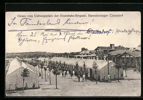 AK Clausdorf, Eisenbahn-Brigade, Übungsplatz