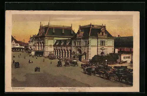 AK Düsseldorf, Partie am Hauptbahnhof