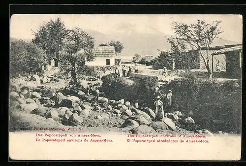 AK Amecameca, Der Popocatepetl