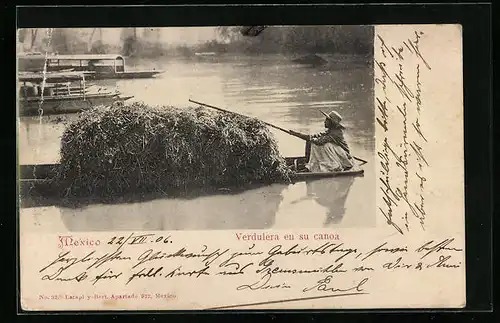 AK Mexico, Verdulera en su canoa