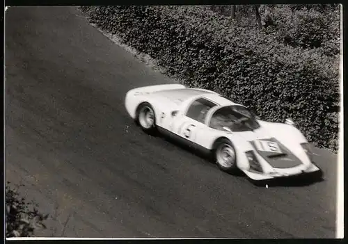 Fotografie Auto Porsche, Rennwagen Startnummer 15 beim 1000 KM Rennen auf dem Nürburgring