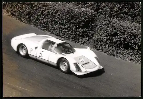 Fotografie Auto Porsche, Rennwagen Startnummer 5 beim 1000 KM Rennen Nürburgring