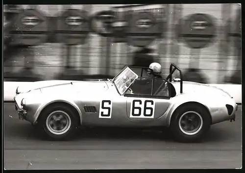 Fotografie Auto Shelby Cobra Rennwagen Startnummer 66 beim 1000 KM Rennen Nürburgring
