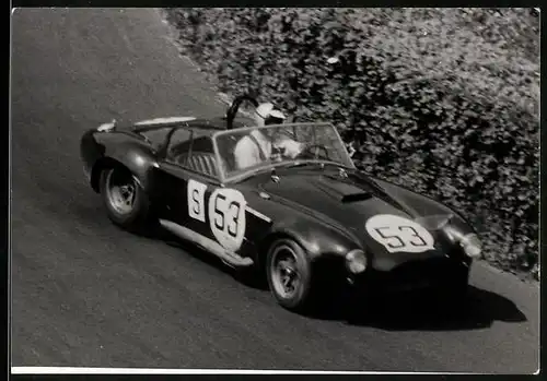 Fotografie Auto Shelby Cobra Rennwagen Startnummer 53 beim 1000 KM Rennen Nürburgring