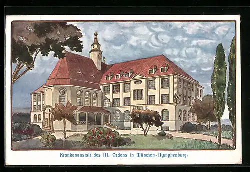 AK München-Nymphenburg, Krankenanstalt des III. Ordens
