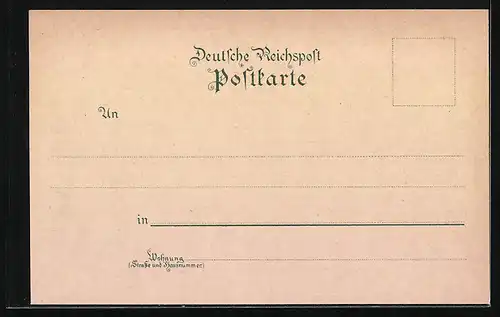 Lithographie Königswinter / Rhein, Gesamtansicht mit Rheindampfer