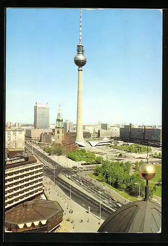 AK Berlin, Blick vom Dom zum Fernsehturm