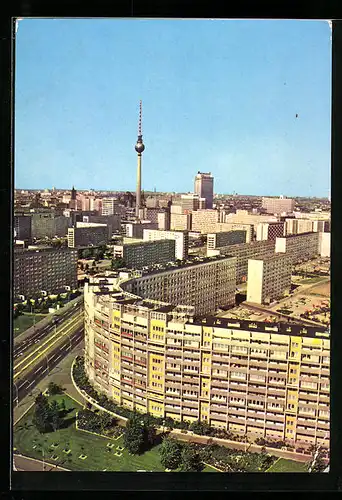 AK Berlin, Blick zum Stadtzentrum