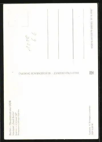 AK Berlin, Interhotel Stadt Berlin