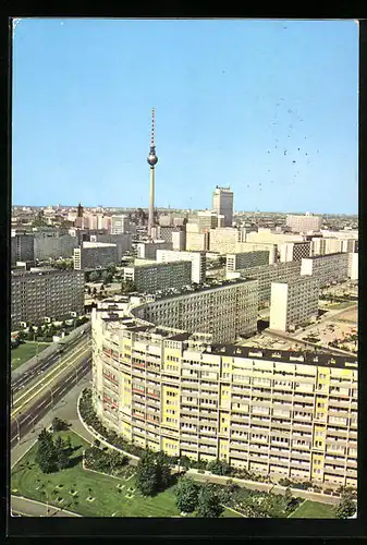 AK Berlin, Blick zum Stadtzentrum